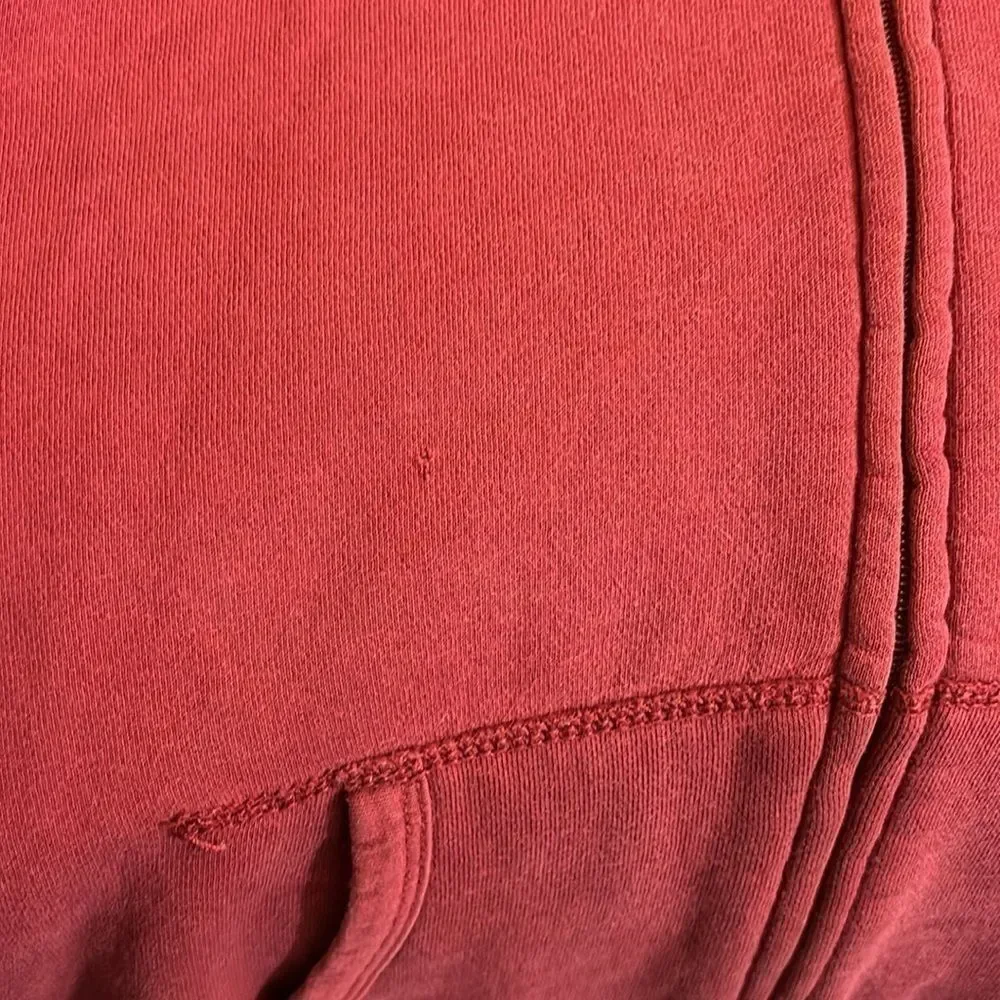 POLO JEANS CO RALPH LAUREN zip up jacket hoodie large distressed vintage